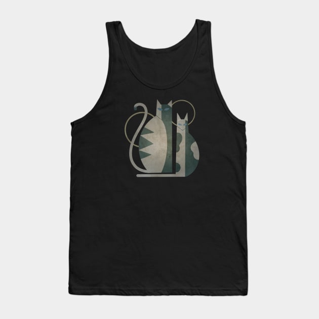 The Mysterious Minds Of Modern Cats Tank Top by LittleBunnySunshine